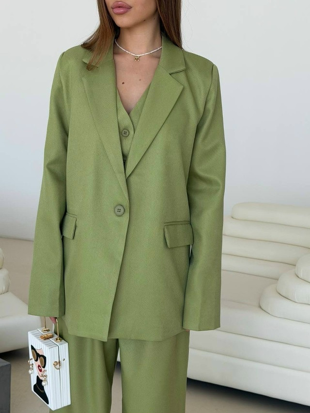 Женский костюм зеленый купить в Интернет-магазине Садовод База - цена 3300 руб Садовод интернет-каталог