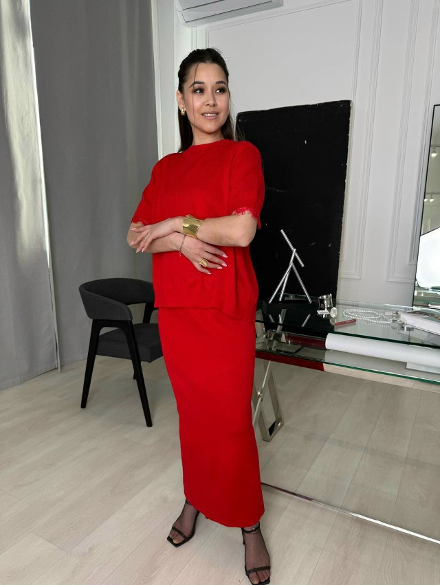 Женский костюм красный купить в Интернет-магазине Садовод База - цена 2100 руб Садовод интернет-каталог