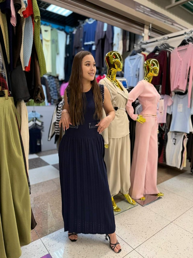 Платье синее купить в Интернет-магазине Садовод База - цена 1800 руб Садовод интернет-каталог