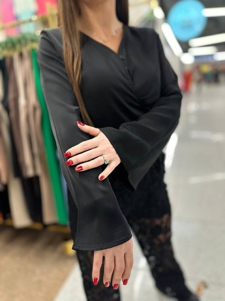 Блузка черная купить в Интернет-магазине Садовод База - цена 1500 руб Садовод интернет-каталог