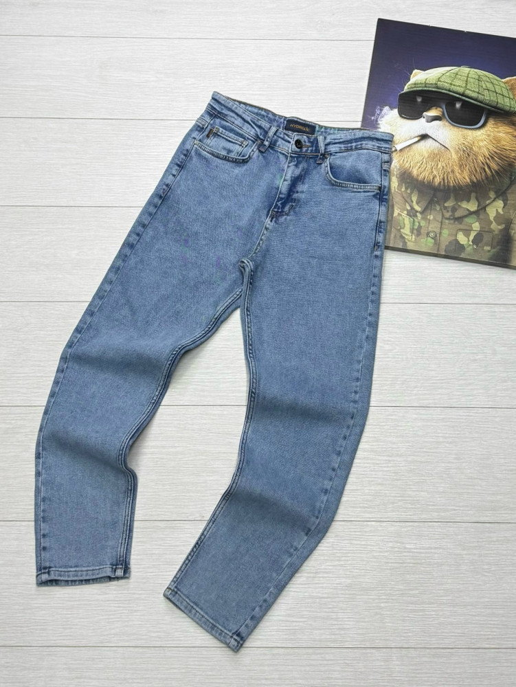 Джинсы голубые