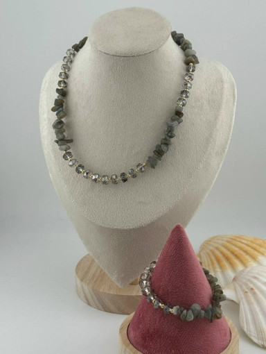 💗Колье из натурального кварца  «Мерида» САДОВОД официальный интернет-каталог