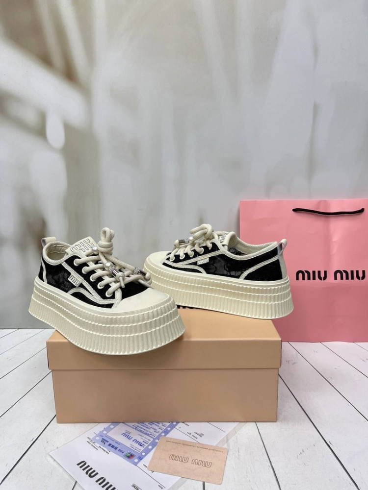 😍КЕДЫ  MIU MIU😍 купить в Интернет-магазине Садовод База - цена 4000 руб Садовод интернет-каталог