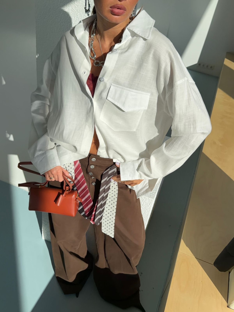 Женская рубашка белая купить в Интернет-магазине Садовод База - цена 2800 руб Садовод интернет-каталог