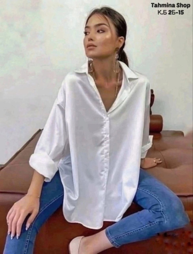 Женская рубашка белая купить в Интернет-магазине Садовод База - цена 550 руб Садовод интернет-каталог
