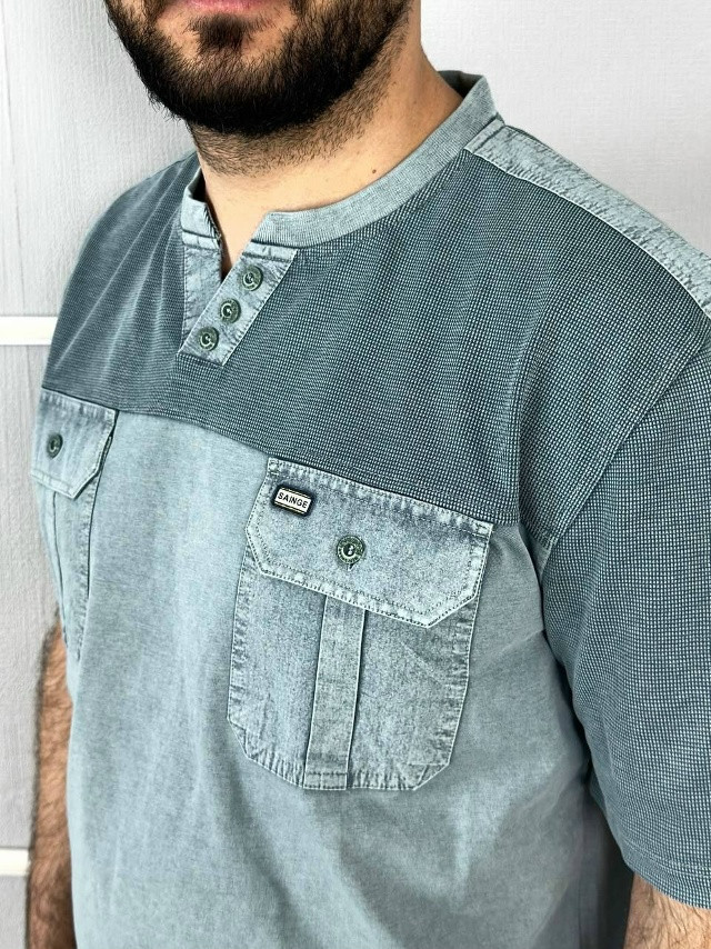 Мужская футболка зеленая