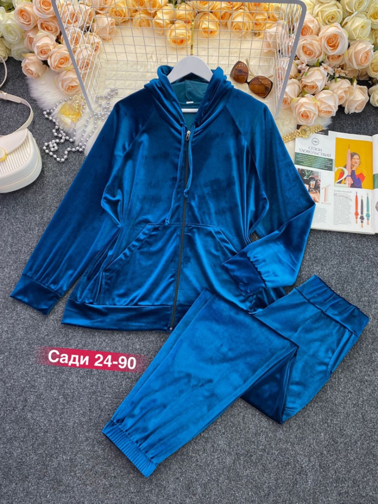 Спортивный женский костюм синий купить в Интернет-магазине Садовод База - цена 1000 руб Садовод интернет-каталог