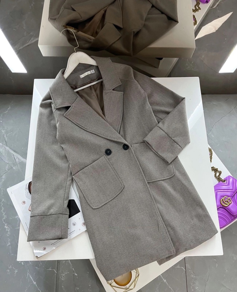 Женское пальто серое купить в Интернет-магазине Садовод База - цена 1200 руб Садовод интернет-каталог