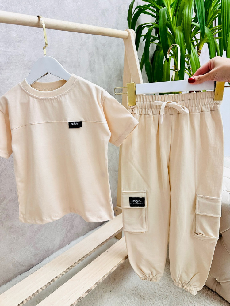 Детский костюм бежевый купить в Интернет-магазине Садовод База - цена 699 руб Садовод интернет-каталог