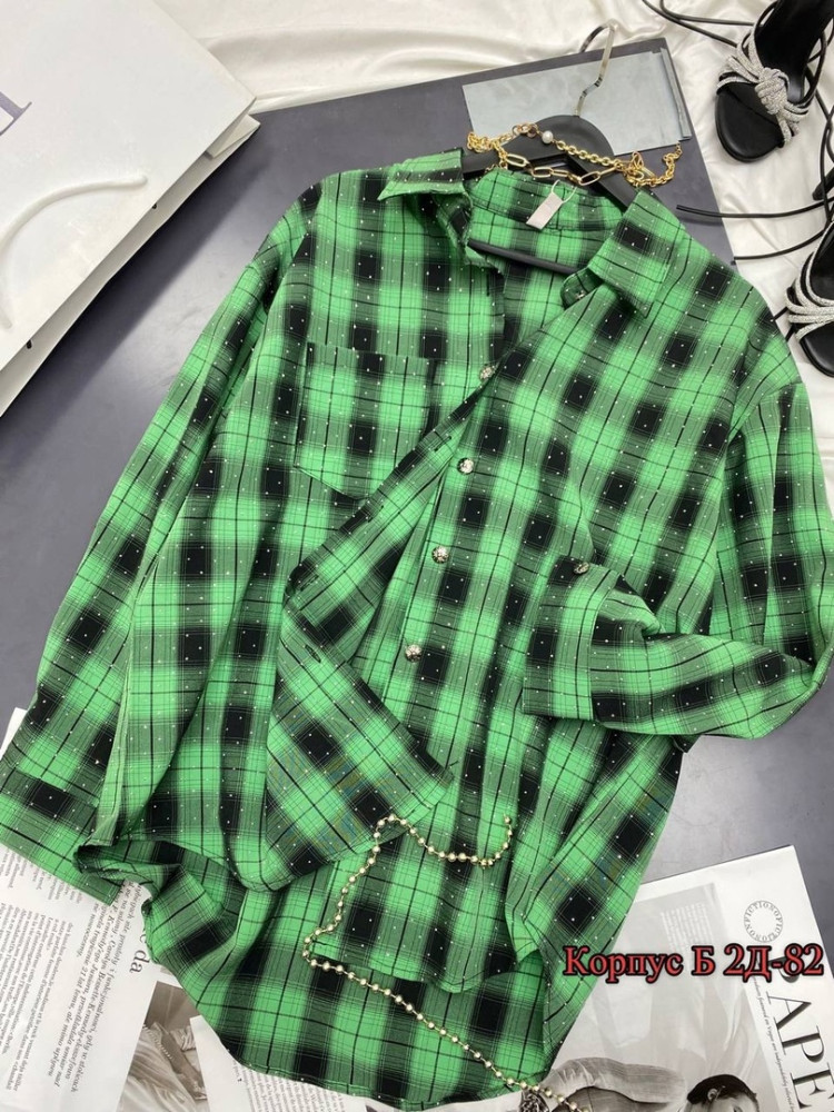 Женская рубашка зеленая купить в Интернет-магазине Садовод База - цена 999 руб Садовод интернет-каталог