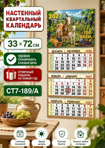 Календарь квартальный САДОВОД официальный интернет-каталог
