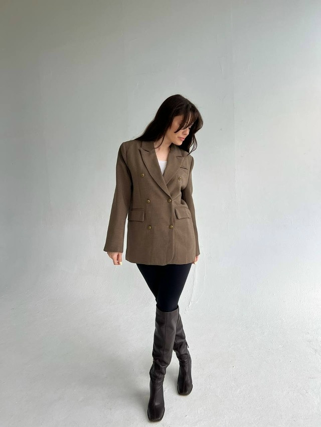 Женский пиджак бежевый купить в Интернет-магазине Садовод База - цена 2600 руб Садовод интернет-каталог