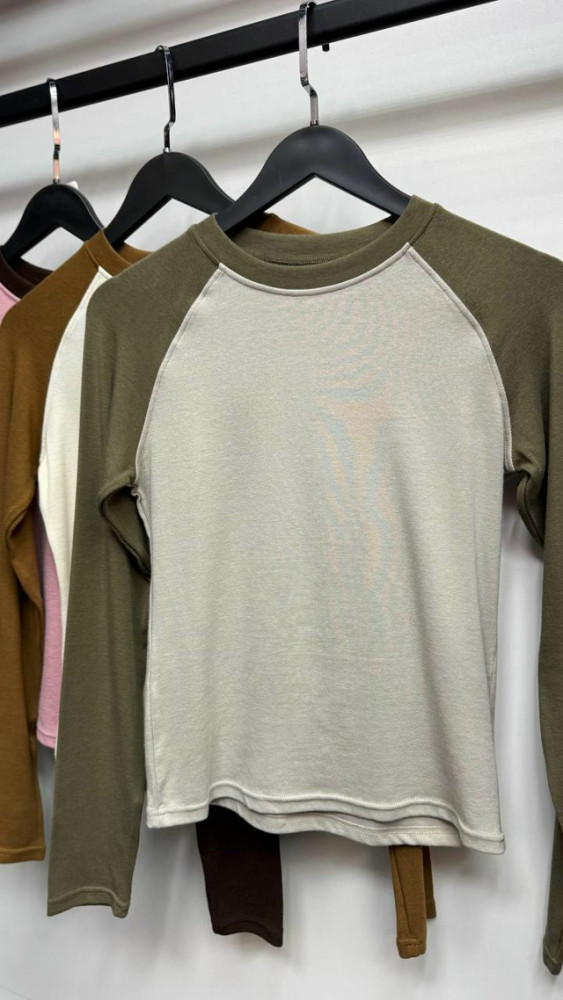 Лонгслив хаки