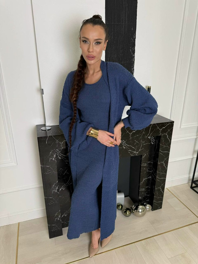 Женский костюм синий купить в Интернет-магазине Садовод База - цена 2800 руб Садовод интернет-каталог