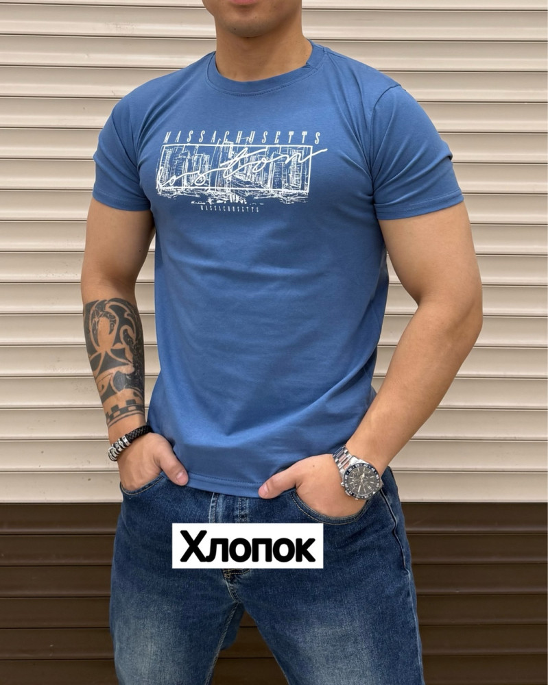 Футболка для мужчин, хлопок купить в Интернет-магазине Садовод База - цена 200 руб Садовод интернет-каталог
