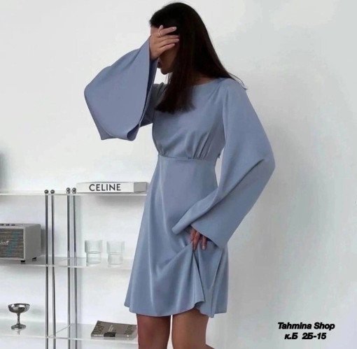 Платья со слегка расширенными рукавами и вырезом на спине, поражающие лёгкостью ткани и дизайна САДОВОД официальный интернет-каталог