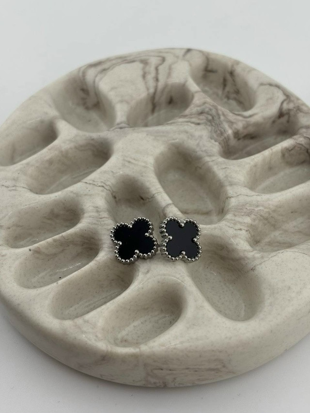 🤍 Серьги-пусеты с клевером купить в Интернет-магазине Садовод База - цена 150 руб Садовод интернет-каталог