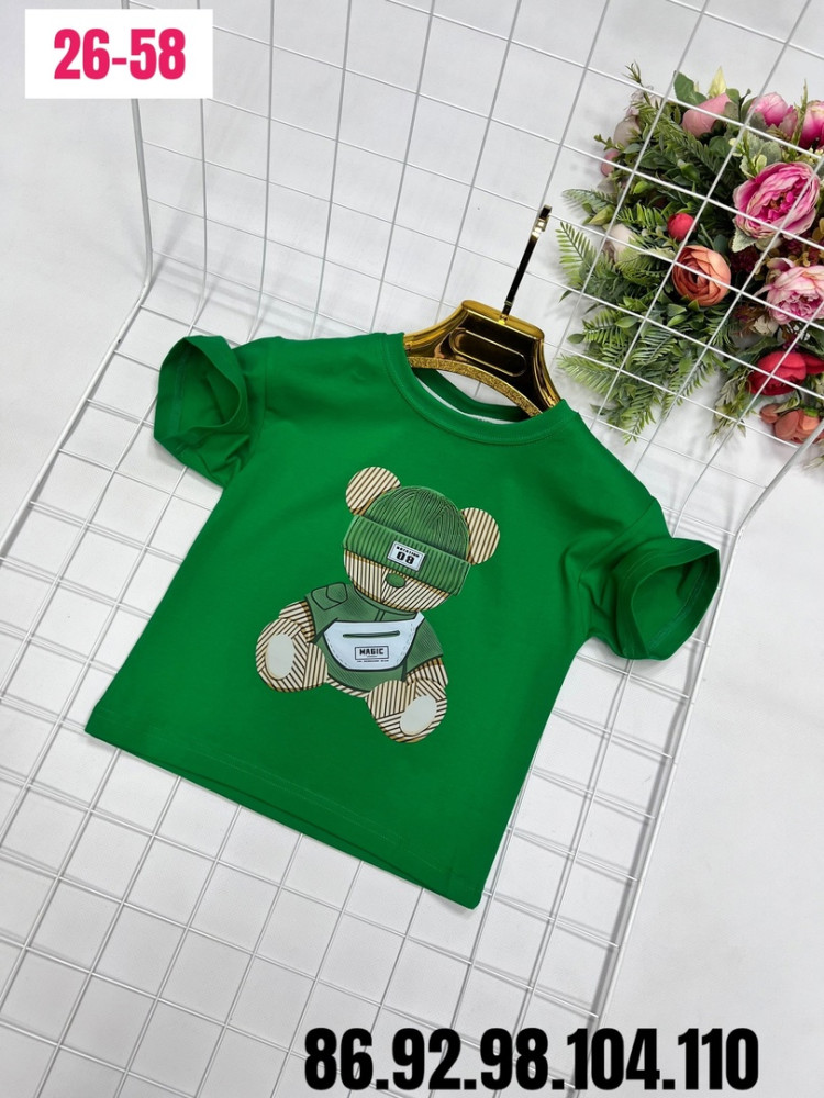 Детская футболка зеленая купить в Интернет-магазине Садовод База - цена 450 руб Садовод интернет-каталог