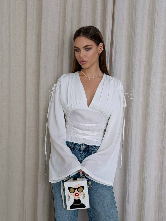 Блузка белая купить в Интернет-магазине Садовод База - цена 1500 руб Садовод интернет-каталог