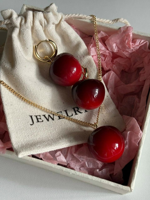 🍒Комплект украшений: Сочная вишня купить в Интернет-магазине Садовод База - цена 750 руб Садовод интернет-каталог