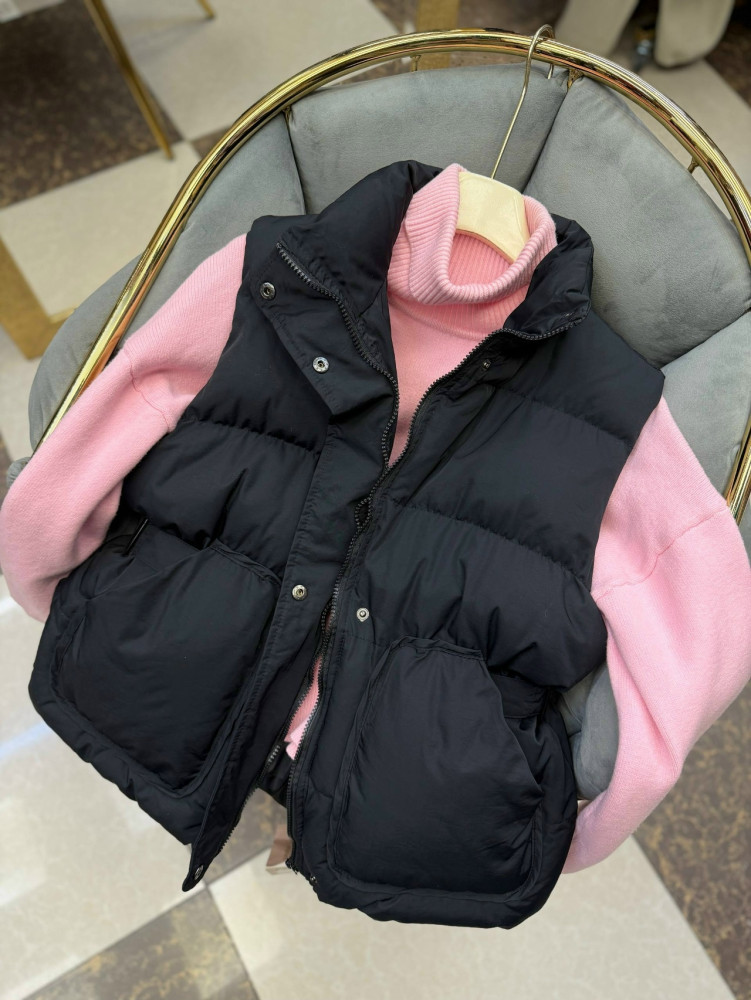 Жилетка женская черная