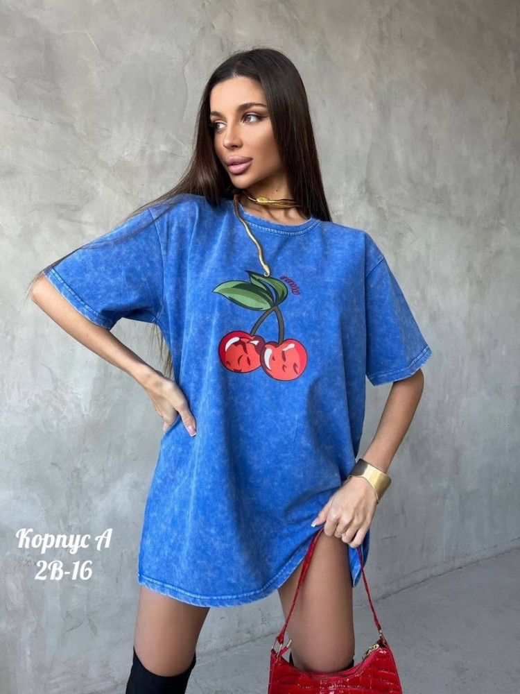 Женская футболка синяя купить в Интернет-магазине Садовод База - цена 1000 руб Садовод интернет-каталог