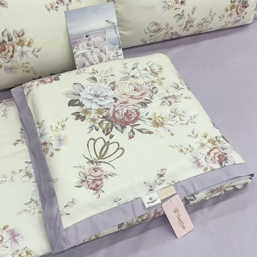 Семейный Комплект постельного белья с готовым одеялом  от бренда САДОВОД официальный интернет-каталог