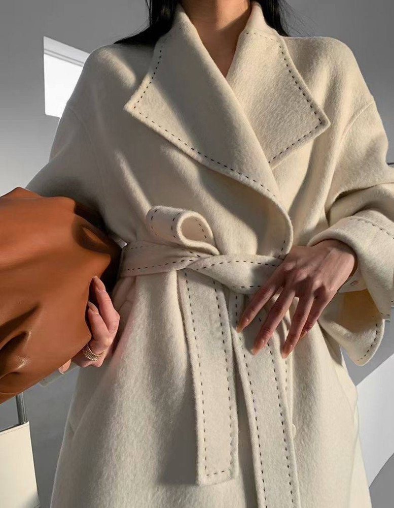 Женское пальто бежевое купить в Интернет-магазине Садовод База - цена 6900 руб Садовод интернет-каталог