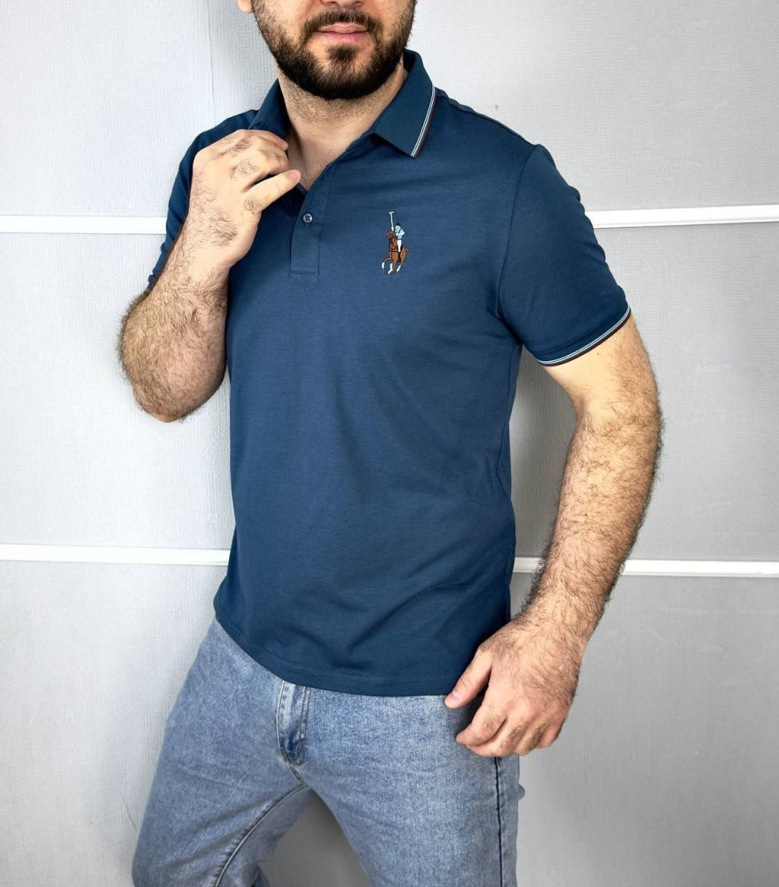 Мужская футболка синяя