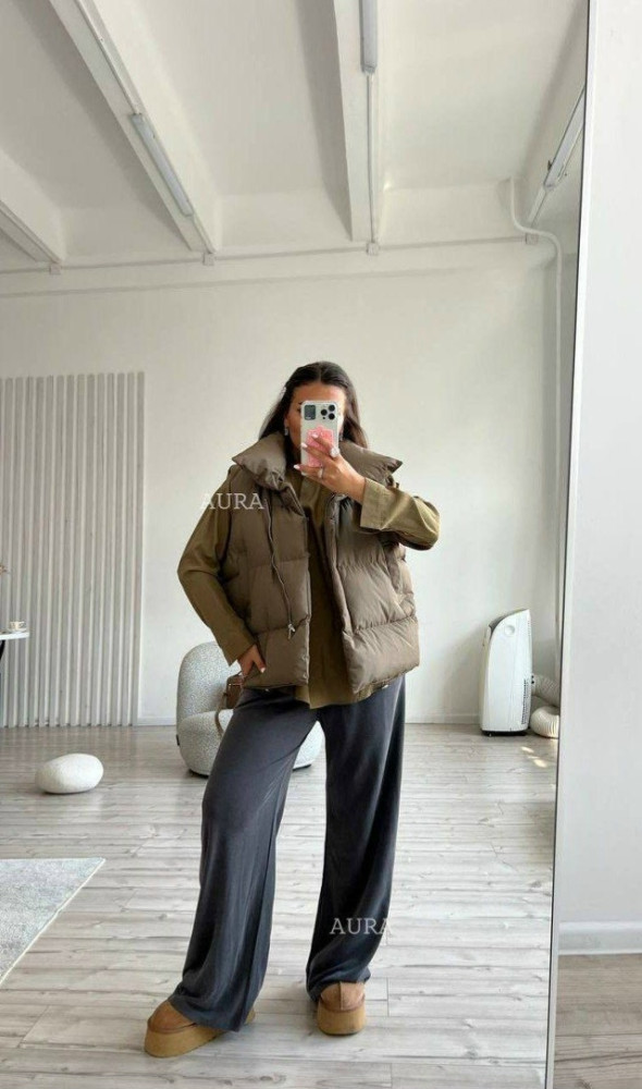 Жилетка женская коричневая купить в Интернет-магазине Садовод База - цена 2100 руб Садовод интернет-каталог