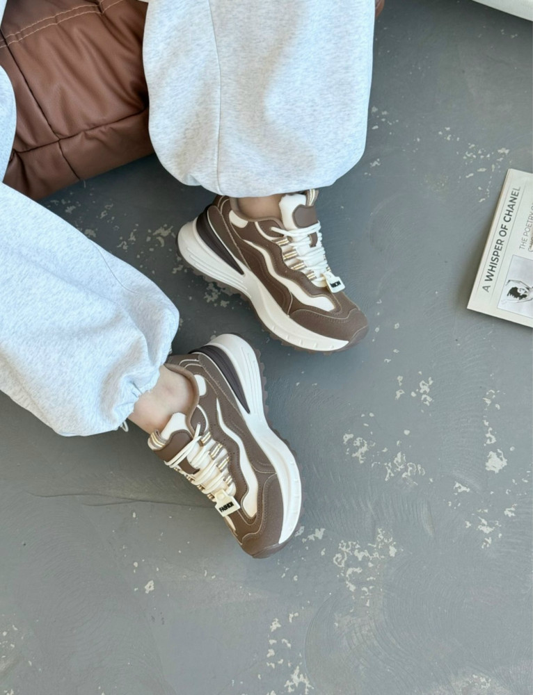 Кроссовки женские коричневые купить в Интернет-магазине Садовод База - цена 700 руб Садовод интернет-каталог