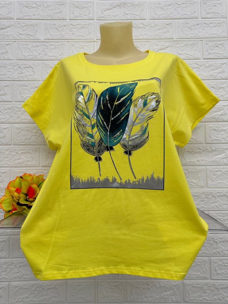 Женская футболка желтая купить в Интернет-магазине Садовод База - цена 500 руб Садовод интернет-каталог