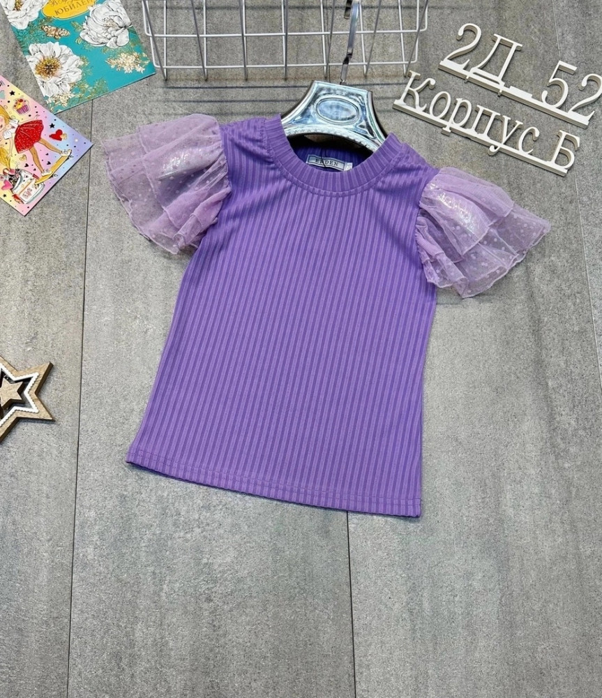 Детская футболка фиолетовая купить в Интернет-магазине Садовод База - цена 250 руб Садовод интернет-каталог