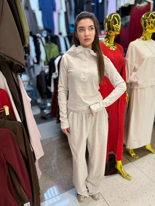 Женский костюм серый купить в Интернет-магазине Садовод База - цена 2400 руб Садовод интернет-каталог