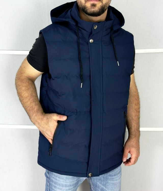 жилетка синяя