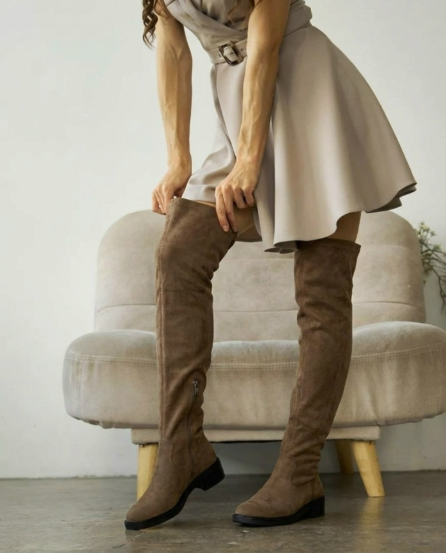 Сапоги, замш купить в Интернет-магазине Садовод База - цена 1000 руб Садовод интернет-каталог