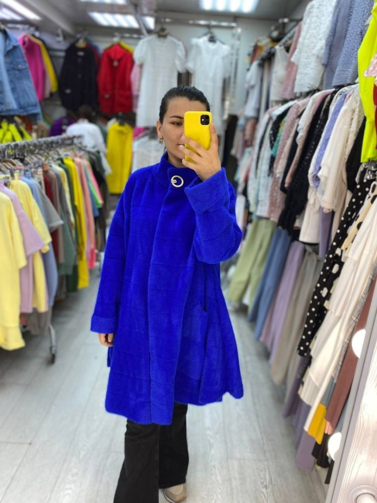 Женское пальто синее купить в Интернет-магазине Садовод База - цена 3000 руб Садовод интернет-каталог
