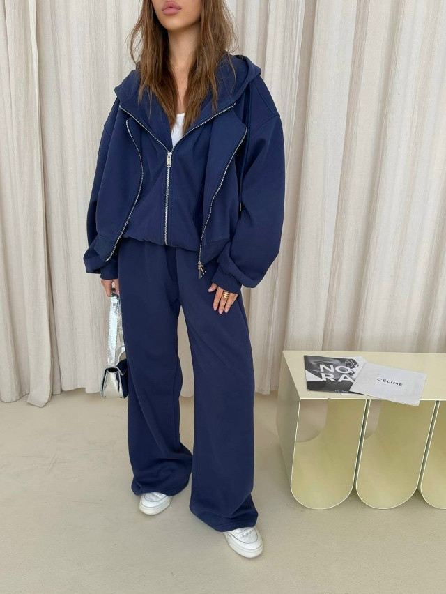 Женский костюм темно-синий купить в Интернет-магазине Садовод База - цена 3000 руб Садовод интернет-каталог