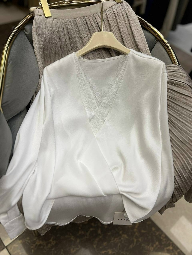 Блузка белая купить в Интернет-магазине Садовод База - цена 1900 руб Садовод интернет-каталог