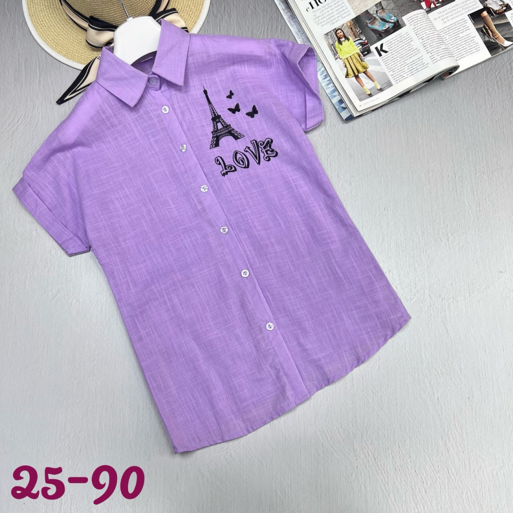 рубашка фиолетовая купить в Интернет-магазине Садовод База - цена 250 руб Садовод интернет-каталог