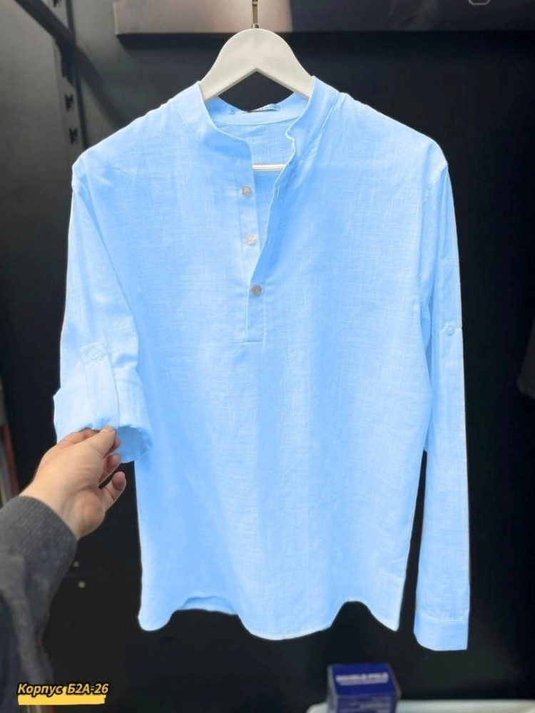 Мужская рубашка голубая купить в Интернет-магазине Садовод База - цена 699 руб Садовод интернет-каталог