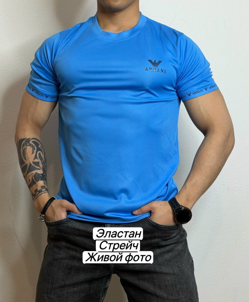 Футболка для мужчин, эластан купить в Интернет-магазине Садовод База - цена 350 руб Садовод интернет-каталог