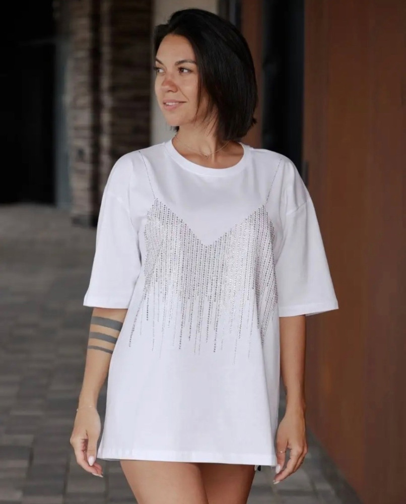 Женская футболка белая купить в Интернет-магазине Садовод База - цена 1400 руб Садовод интернет-каталог