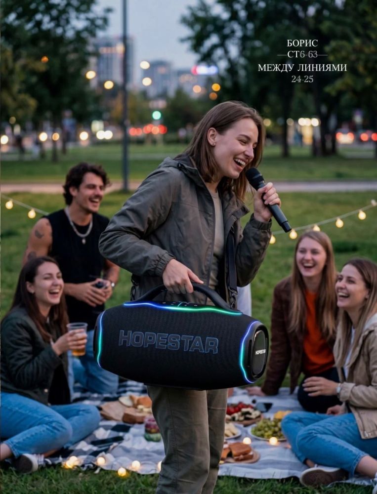 Портативная беспроводная АТМОСФЕРНАЯ колонка HOPESTAR A90 7​00 ВТ 🔷 купить в Интернет-магазине Садовод База - цена 21000 руб Садовод интернет-каталог