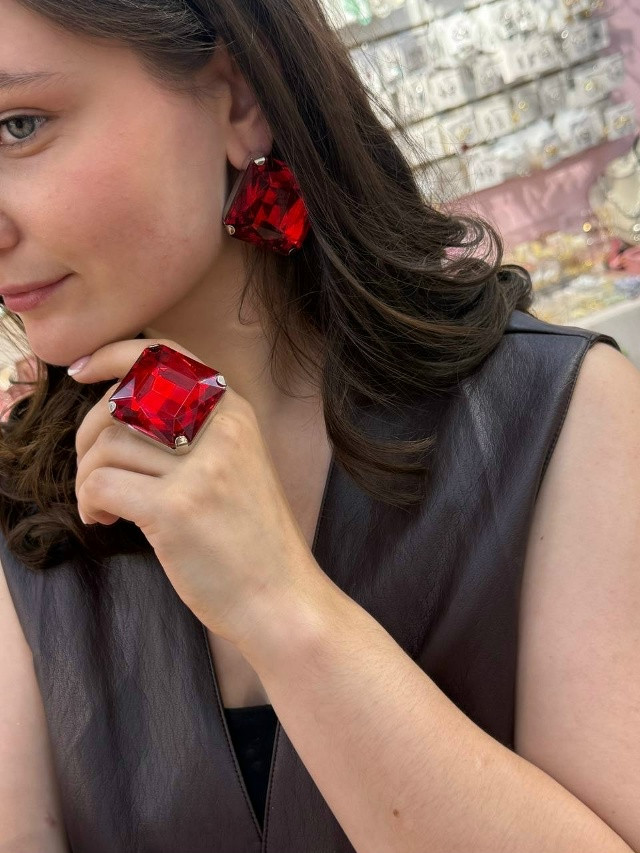 Серьги «Кристалл» купить в Интернет-магазине Садовод База - цена 350 руб Садовод интернет-каталог