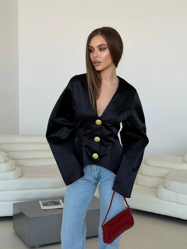 Женский пиджак черный купить в Интернет-магазине Садовод База - цена 2100 руб Садовод интернет-каталог