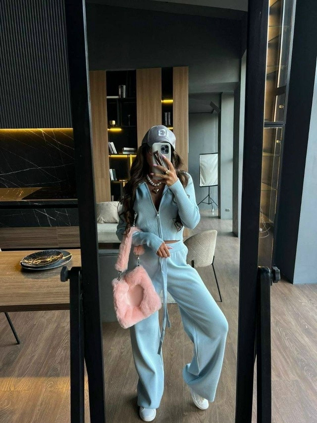 Женский костюм голубой купить в Интернет-магазине Садовод База - цена 1300 руб Садовод интернет-каталог