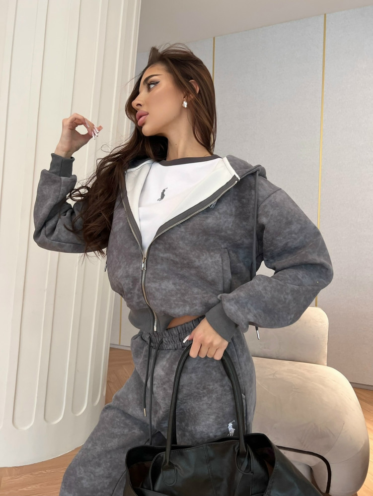 Женский костюм темно-серый купить в Интернет-магазине Садовод База - цена 2200 руб Садовод интернет-каталог