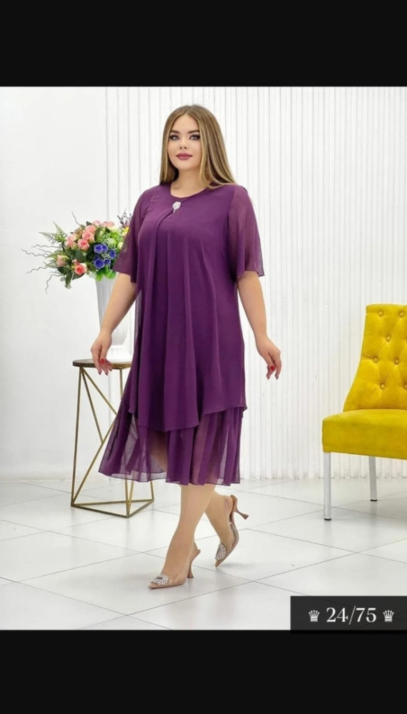Платье фиолетовое купить в Интернет-магазине Садовод База - цена 950 руб Садовод интернет-каталог