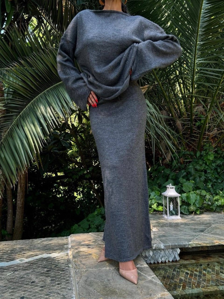 Женский костюм темно-серый купить в Интернет-магазине Садовод База - цена 2600 руб Садовод интернет-каталог